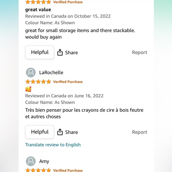 Pack of 6 stackable Clear green Pencil Case Organizer Storage Stationery set - Picture 6 of 6